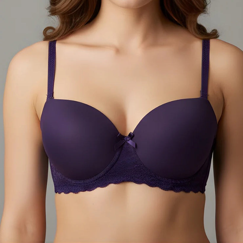 Purple padded Push up Bra Code#1240