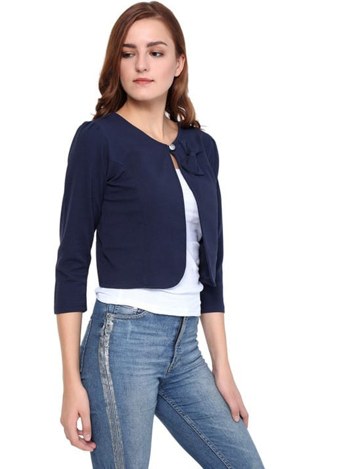 Ladies Crop Casual Jacket