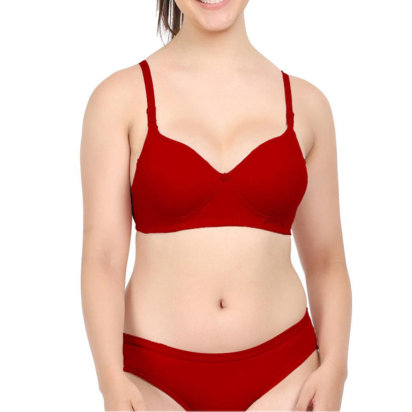 Ladies foamic padded bra panty