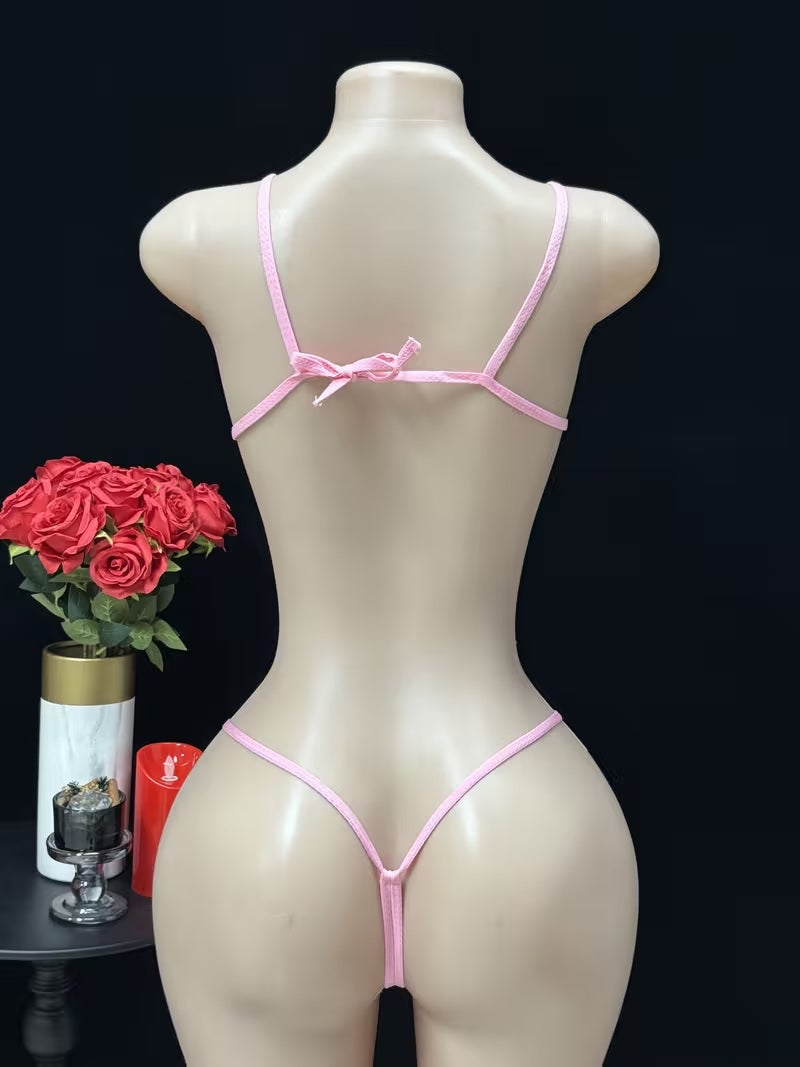 Lace Cut-Out Lingerie Set