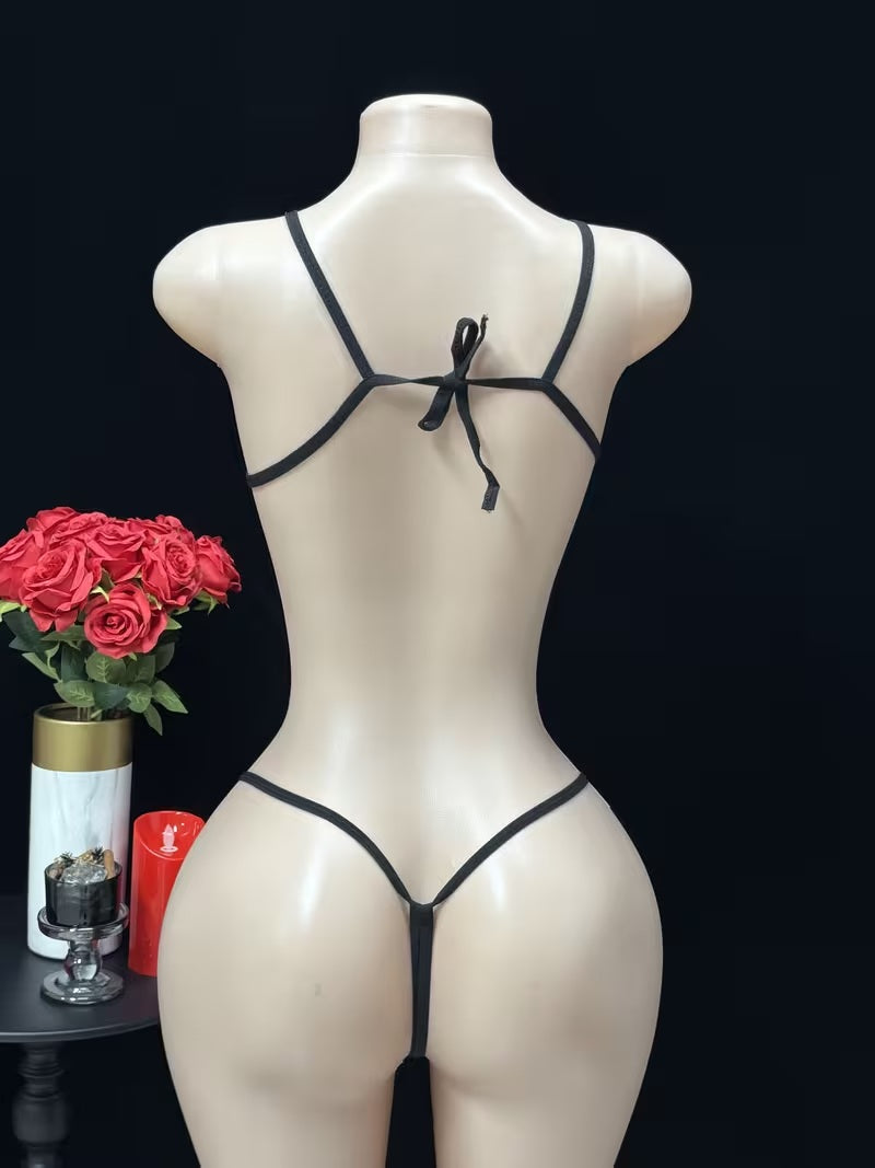 Lace Cut-Out Lingerie Set