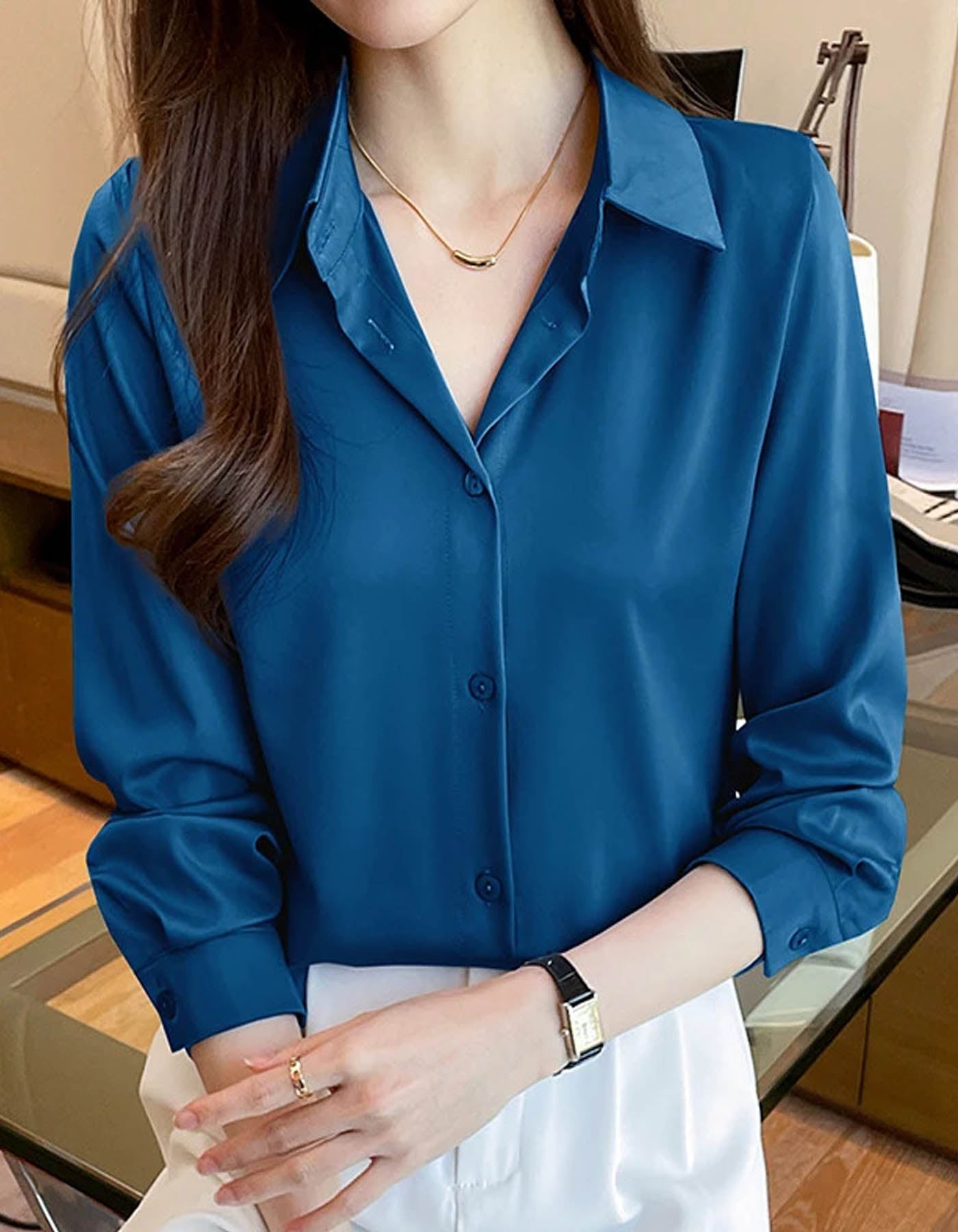 Ladies Satin Shirts