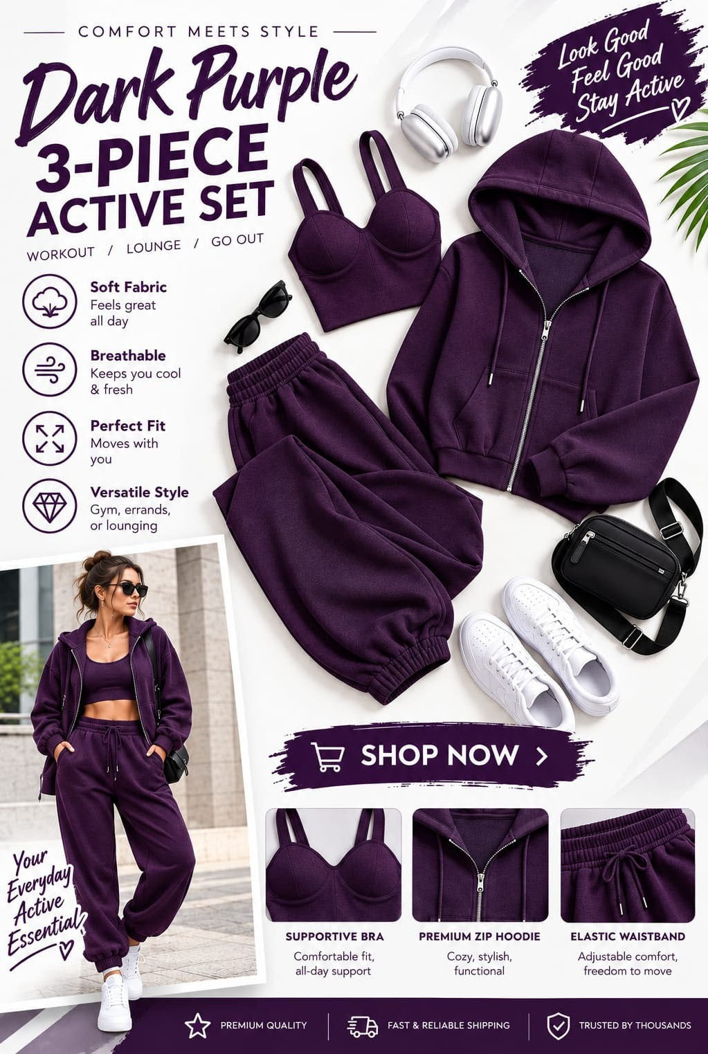 Ladies Active lounge set
