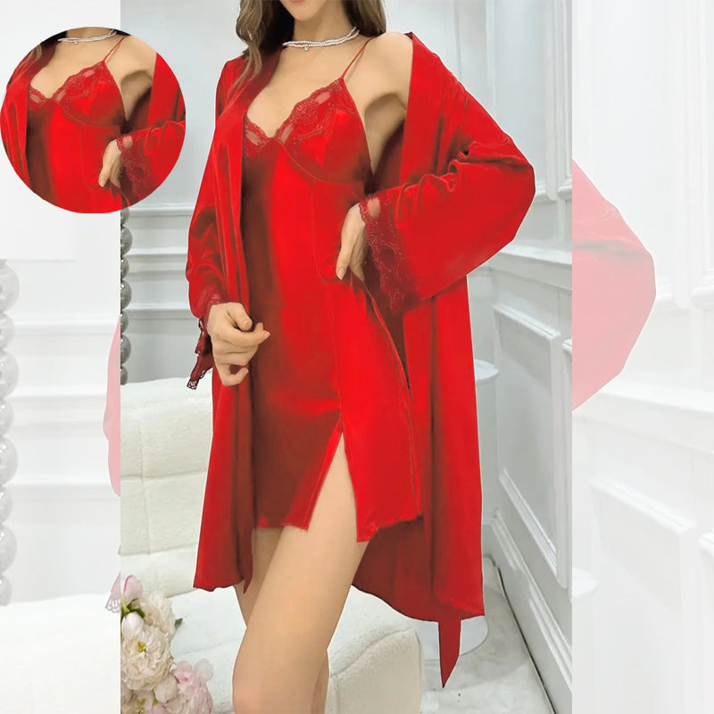 3 Piece Silk Robe