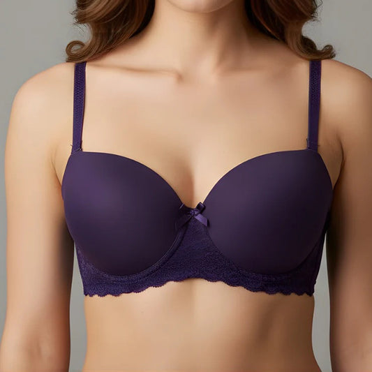 Purple padded Push up Bra Code#1240