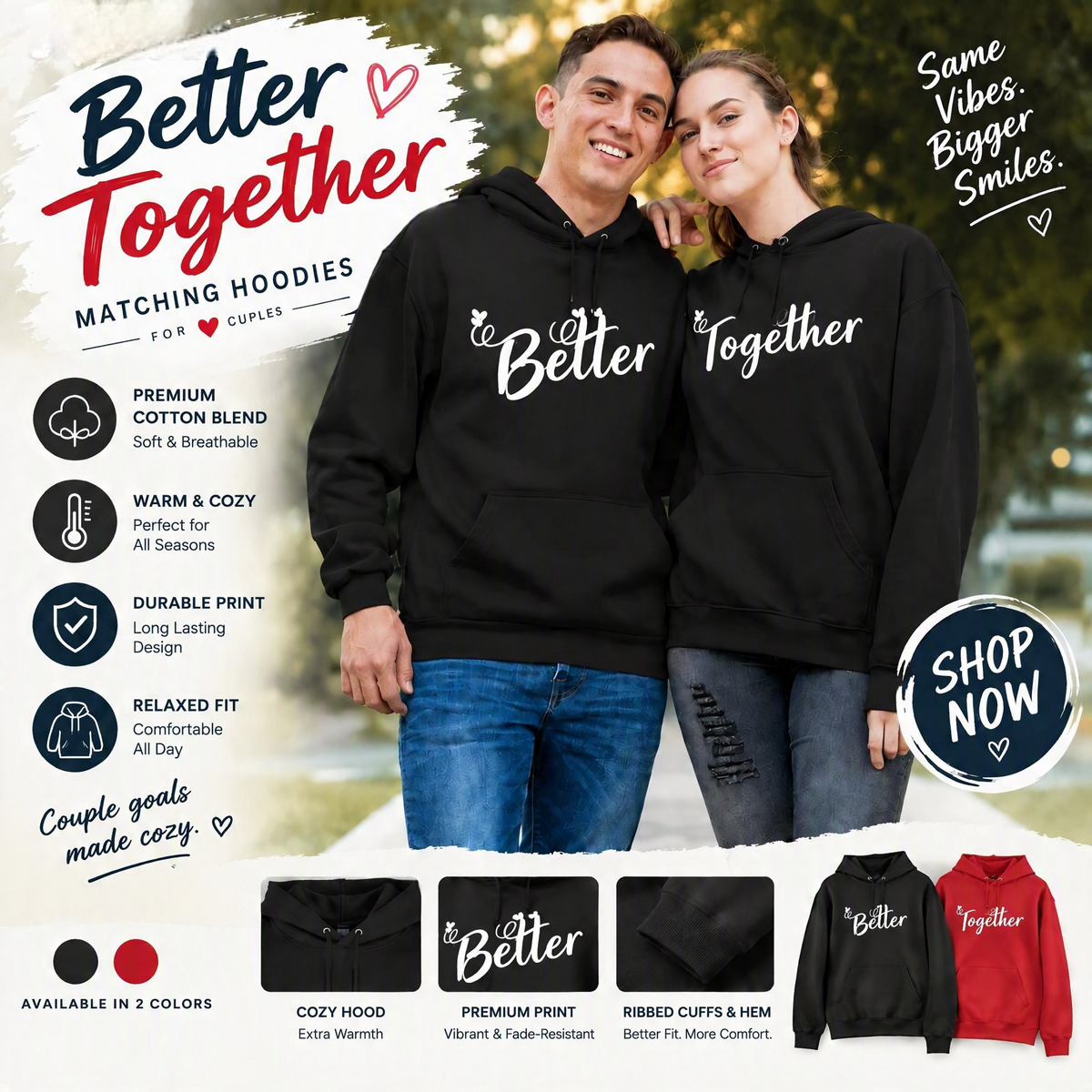 Better Togather couple Hoodies