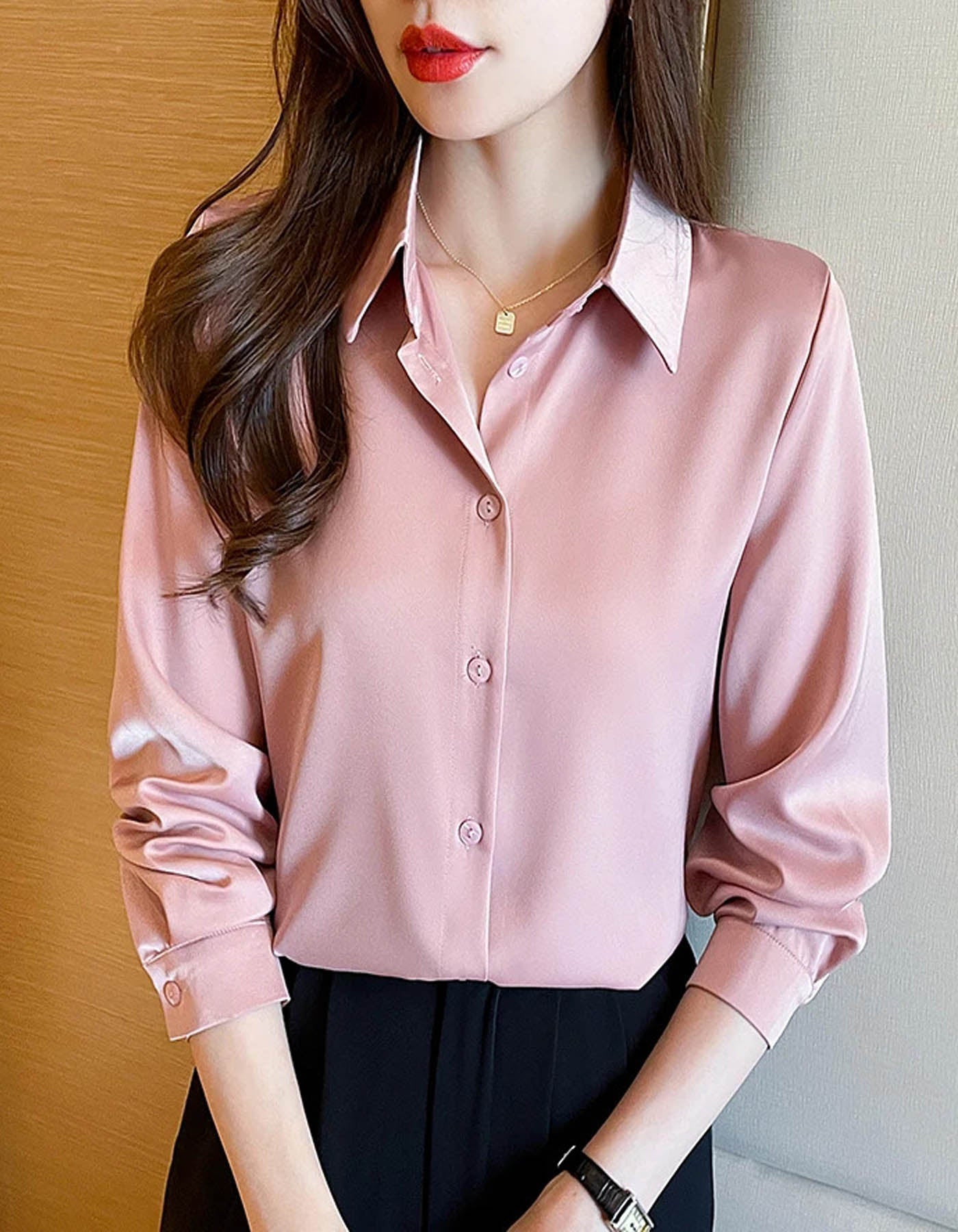 Ladies Satin Shirts