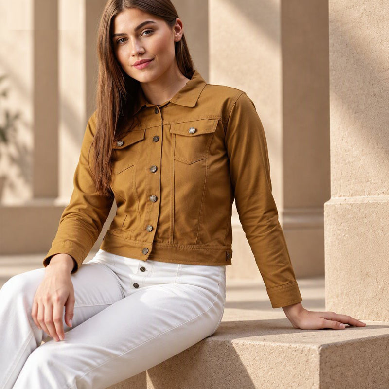 Light Brown Denim Jacket
