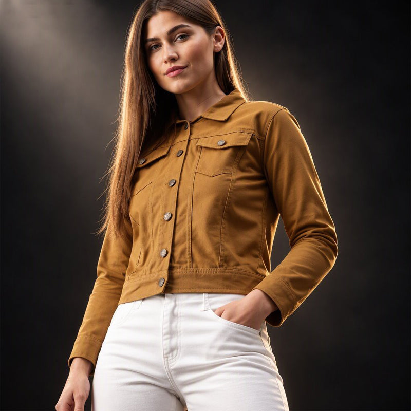 Light Brown Denim Jacket