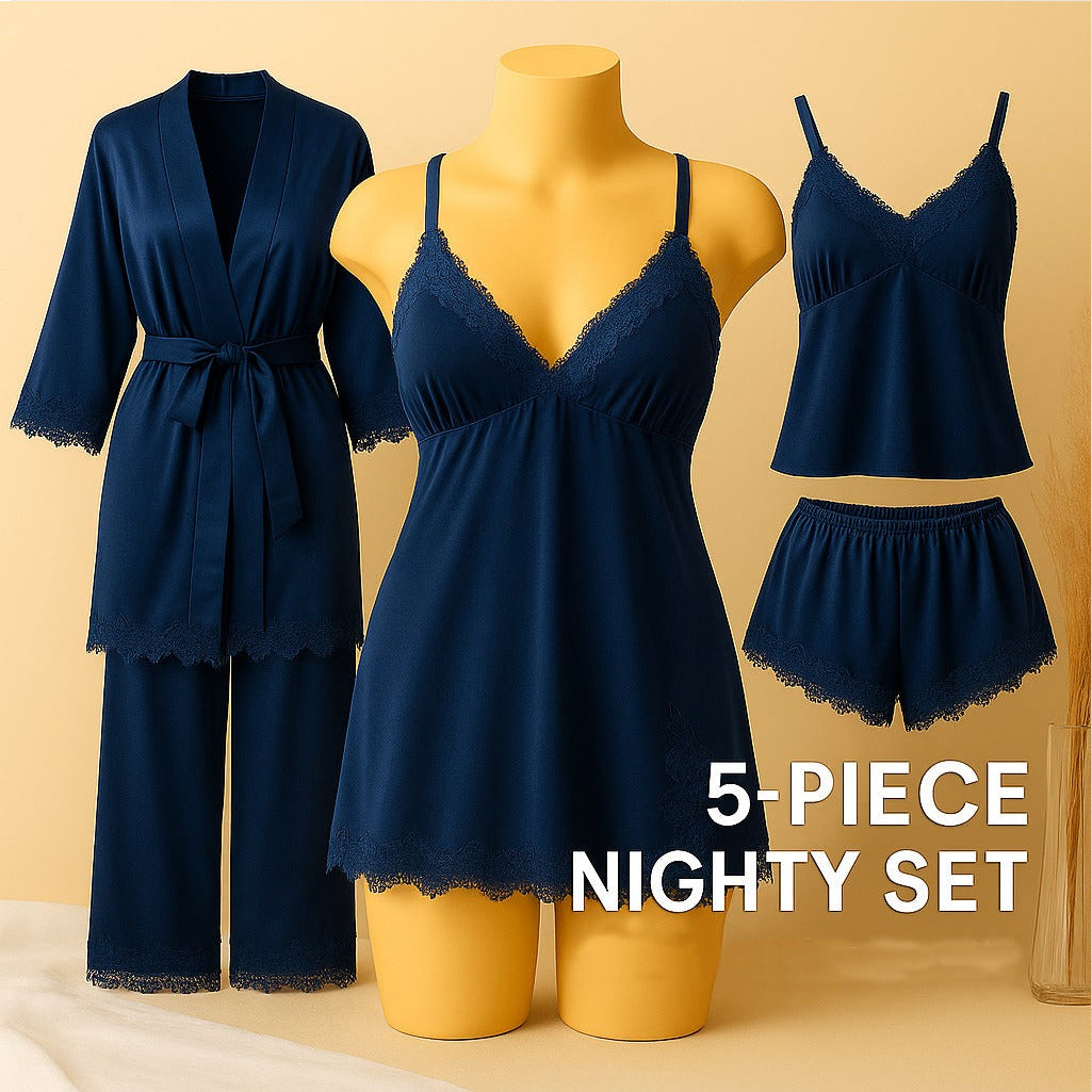 5 pieces Nightwear
