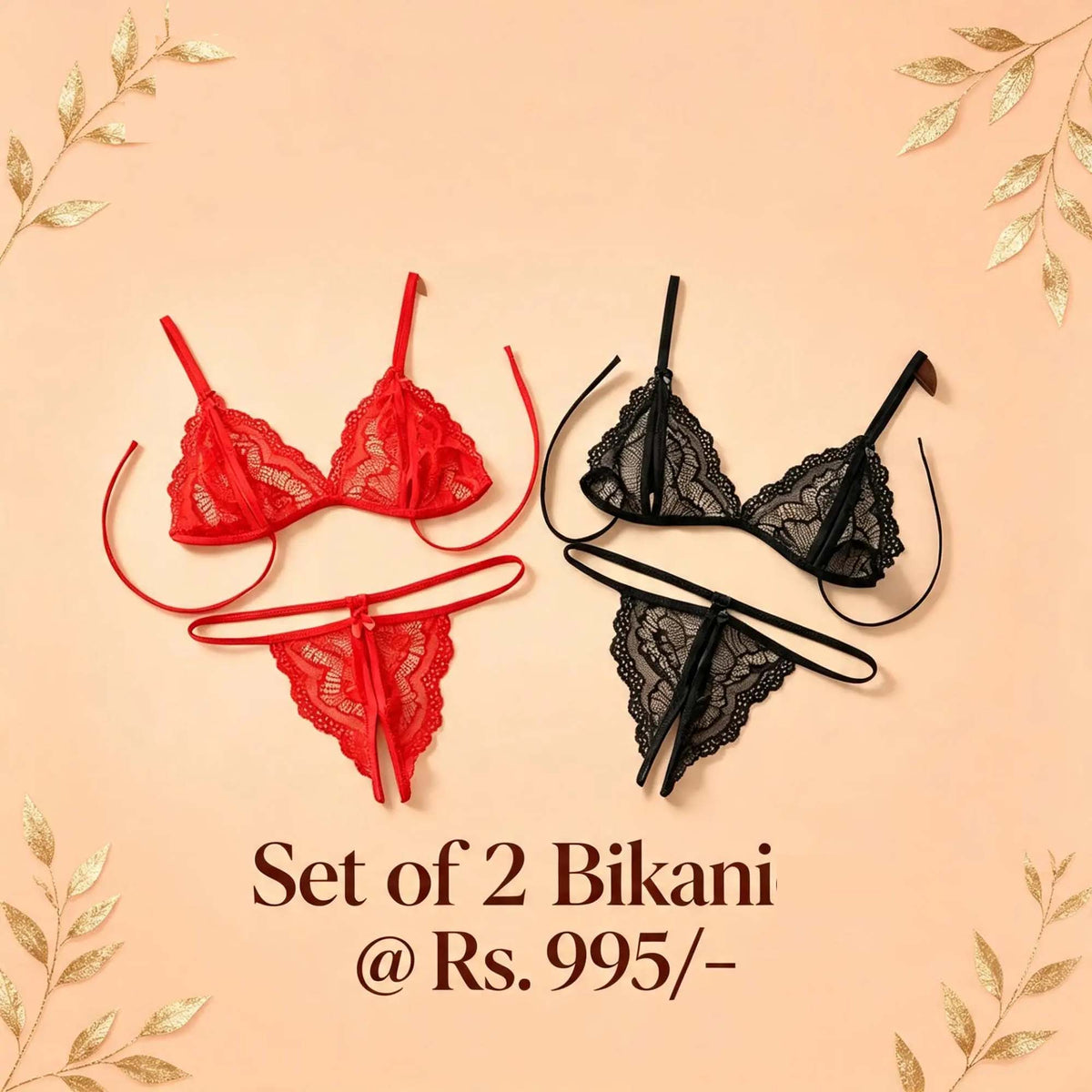 set of 2 cut Bikni sets