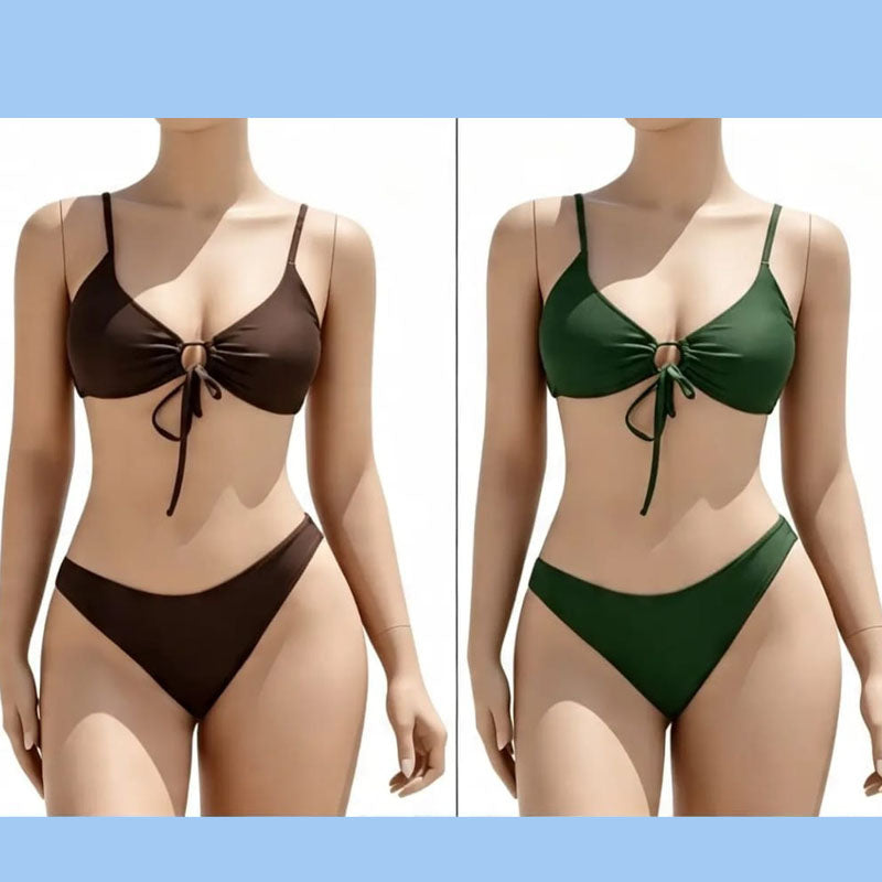 Front tie Bikni set
