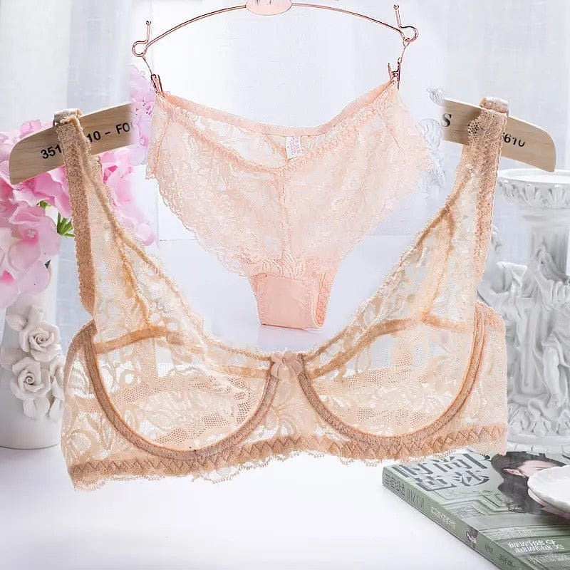 Fancy soft  lace summer Bra Panty