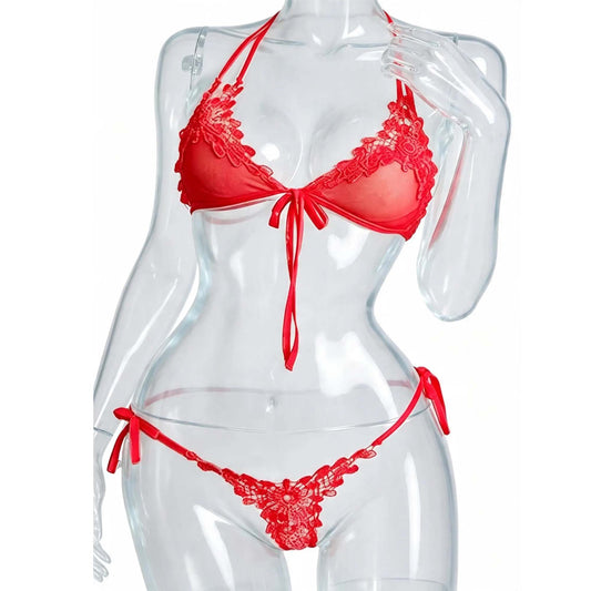 Lace bikni floral  lingerie