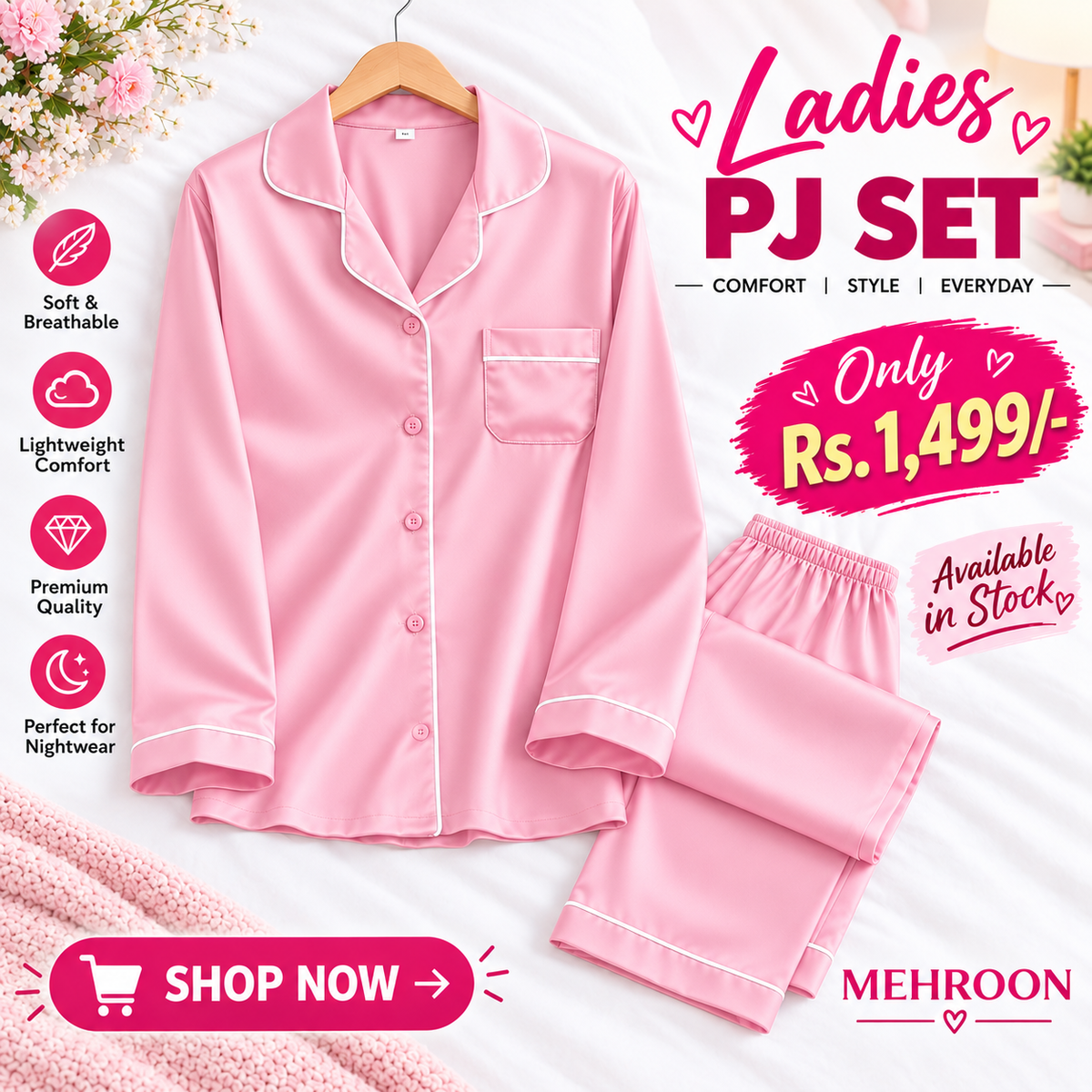 Branded PJ Set