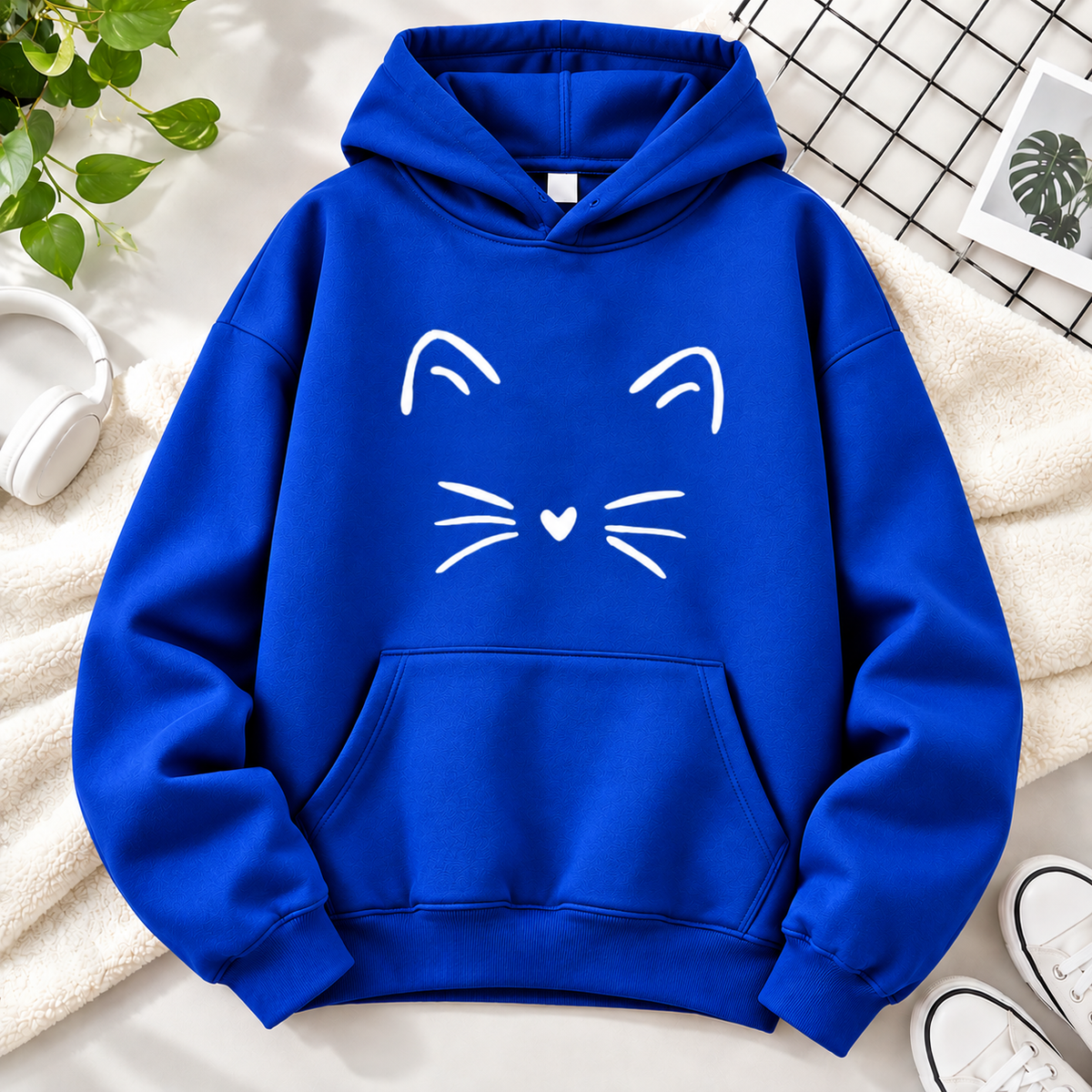 LADIES CAT HOODIE