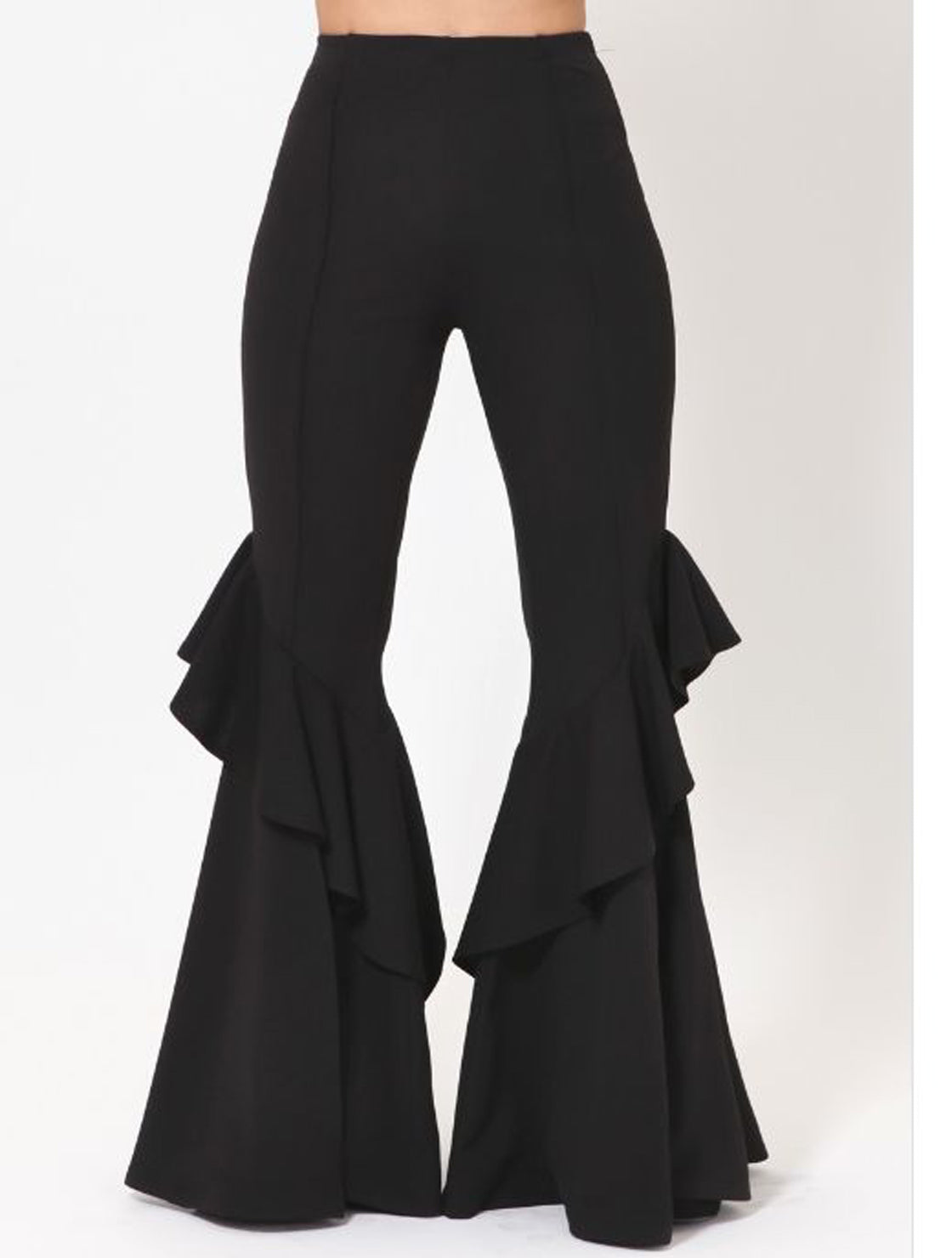 Ruffle Flowing Pants