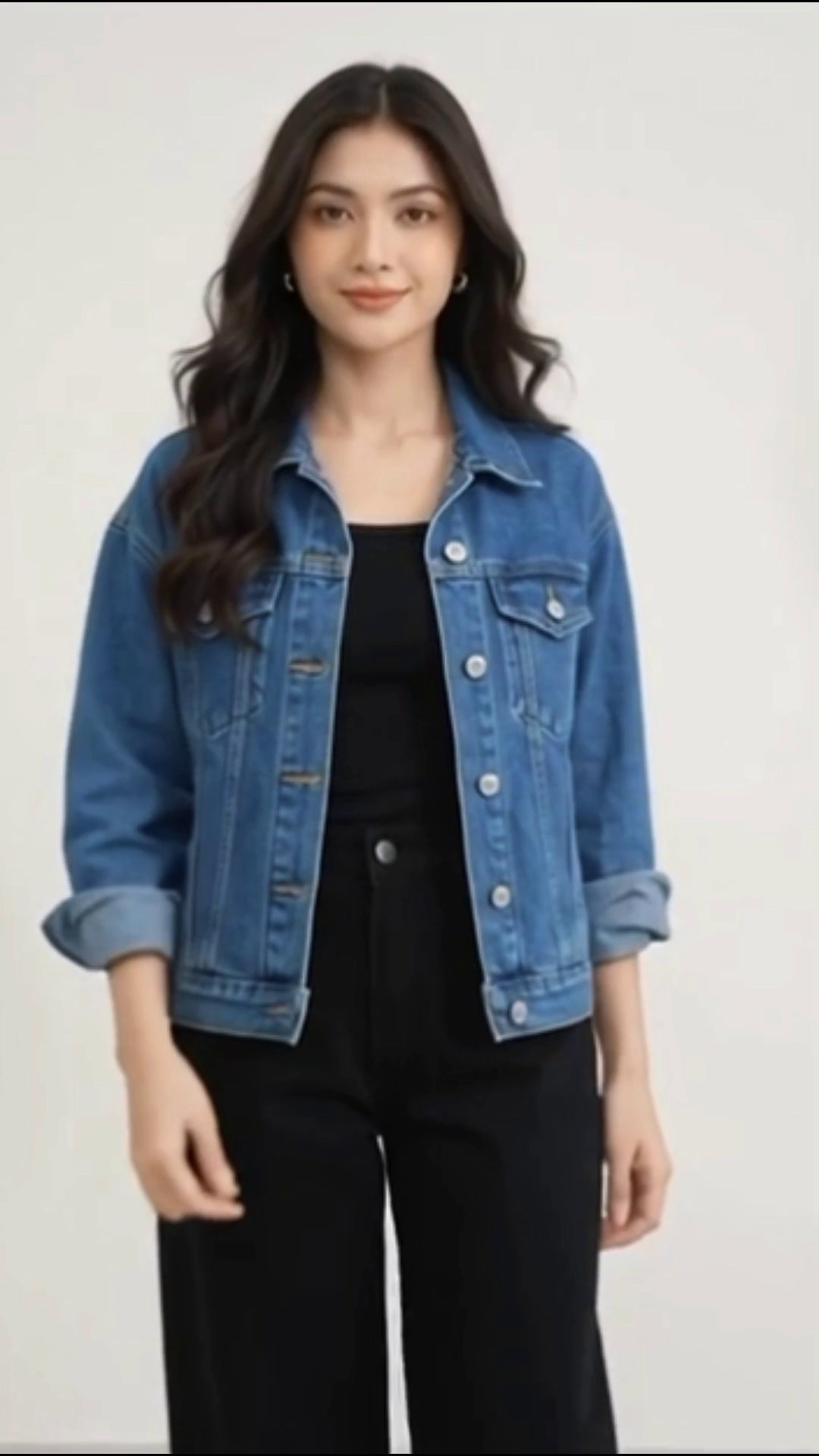 Blue Denim Winter Jacket