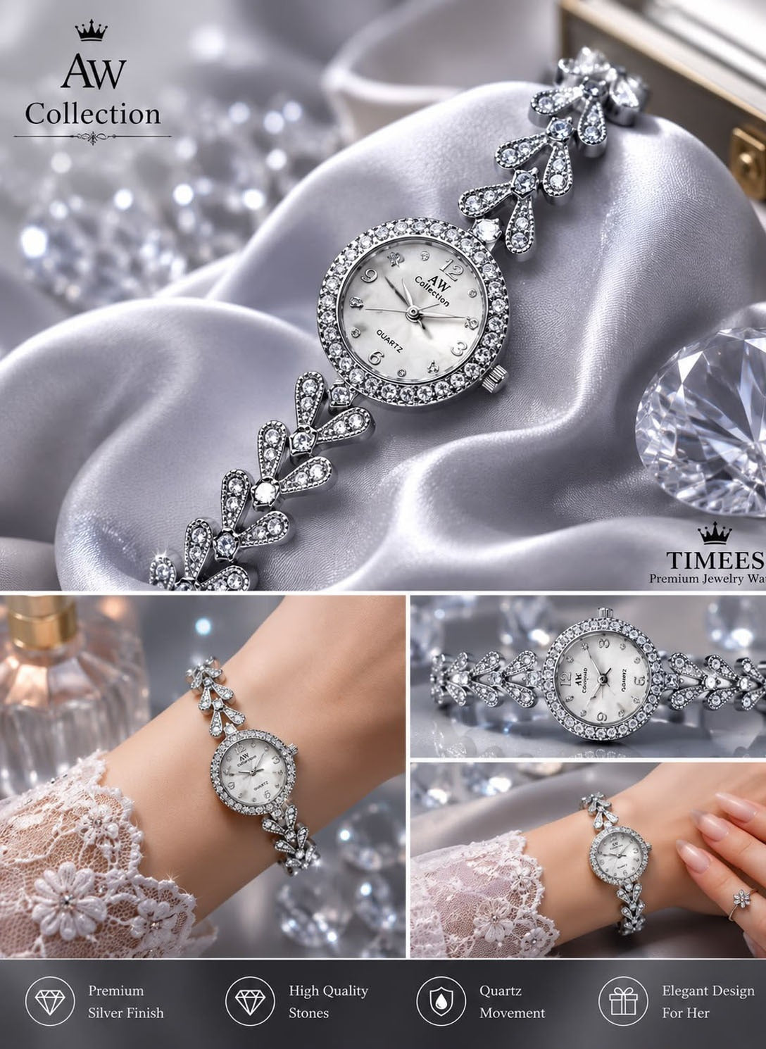 Luxury Diamond chain watch