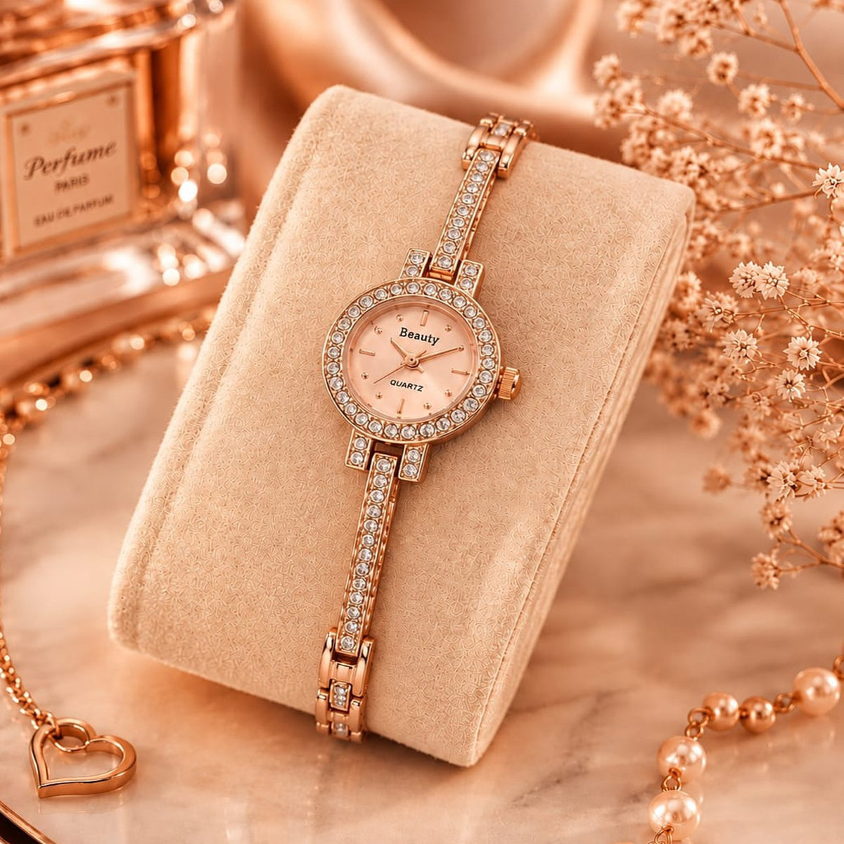 Elegant Crystal Stone Luxury watch