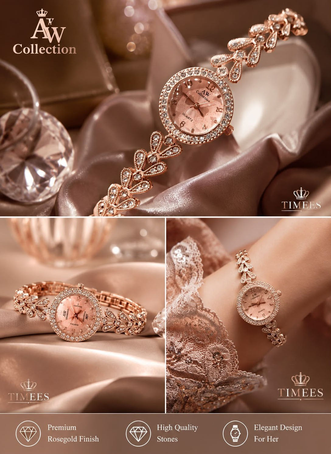 Luxury Diamond chain watch